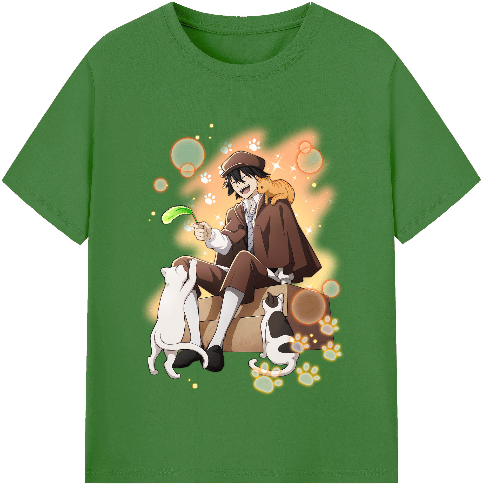 （画像用） 文豪ストレイドッグス Bungo Stray Dogs レディースカジュアルプリントTシャツ（綿100％）